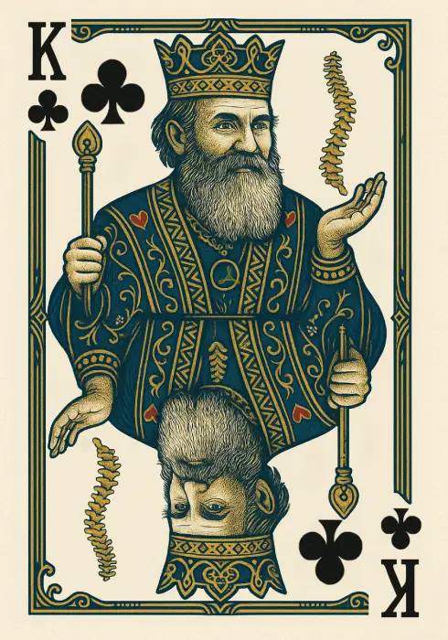 King of Clubs Card