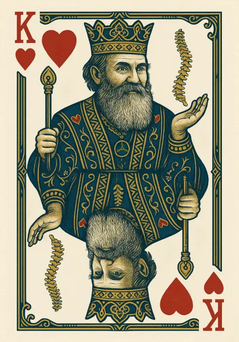 King of Hearts Card